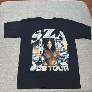 Black SZA SOS Tour Graphic T-Shirt